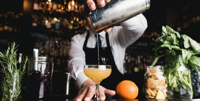 Bartender Pouring Cocktail