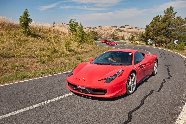 Ferrari 458 Italia In Rally Trofeo Lorenzo Bandini, Meeting Dedicated To The Great Italian Driver Of Formula One Of The 60s, On August 31, 2013 In Brisighella, Ra, Italy